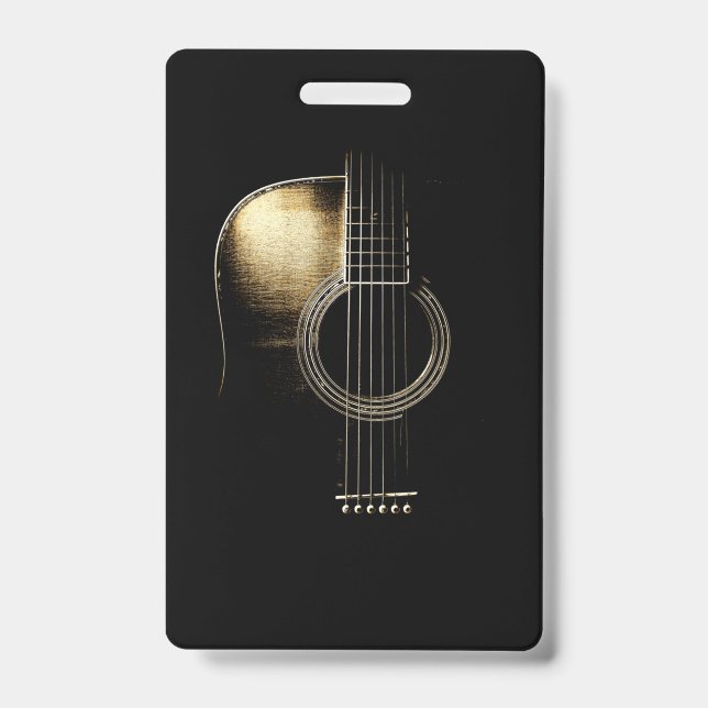 Acoustic Guitar Lite Badge (Front)