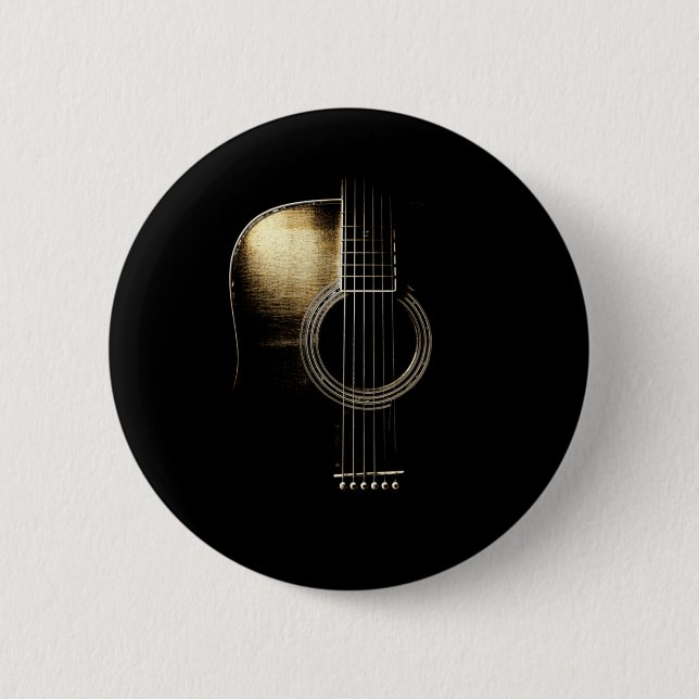 Acoustic Guitar Lite Button (Front)