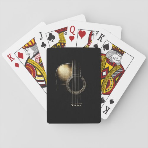 Acoustic Guitar Lite Playing Cards