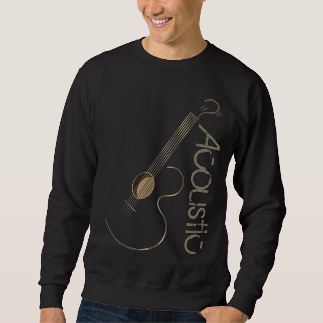 Acoustic Guitar Logo Clothing Sweatshirt (Front)