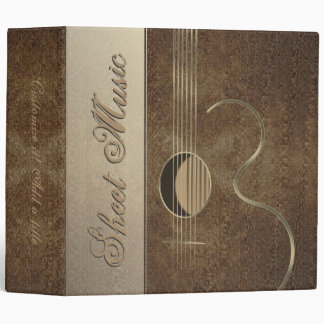Acoustic Guitar Logo Design 2" Avery Binder