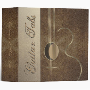 Acoustic Guitar Logo Design 2" Avery Binder