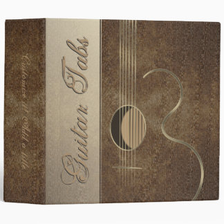Acoustic Guitar Logo Design 2" Avery Binder