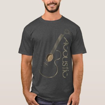 Acoustic Guitar Logo T Shirts by Specialeetees at Zazzle