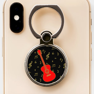 Acoustic Guitar Melody Phone Ring Stand