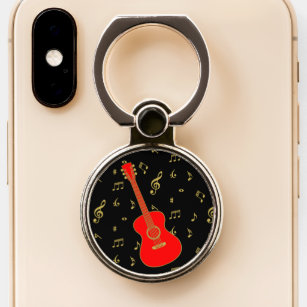 Acoustic Guitar Melody Phone Ring Stand