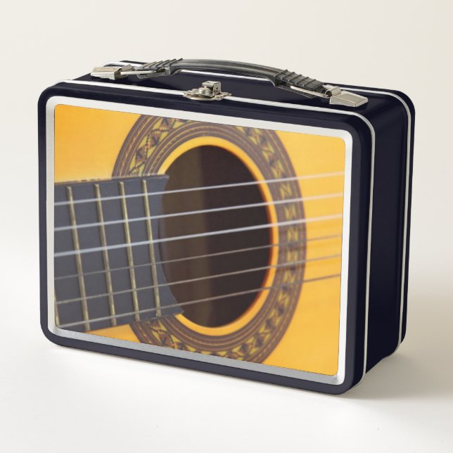Acoustic Guitar Metal Lunch Box (Front)