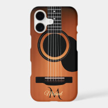 Acoustic Guitar Monogram iPhone X Case
