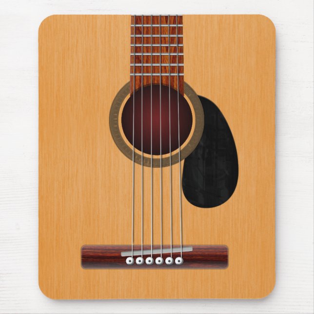 Acoustic Guitar Mouse Pad (Front)