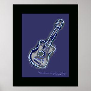 acoustic guitar music art decor