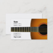 Acoustic Guitar Music Business Card (Front/Back)
