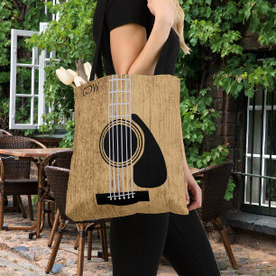 Acoustic Guitar Music Lover's Tote Bag