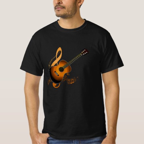 Acoustic Guitar Music Player Musician Guitarist Ro T_Shirt