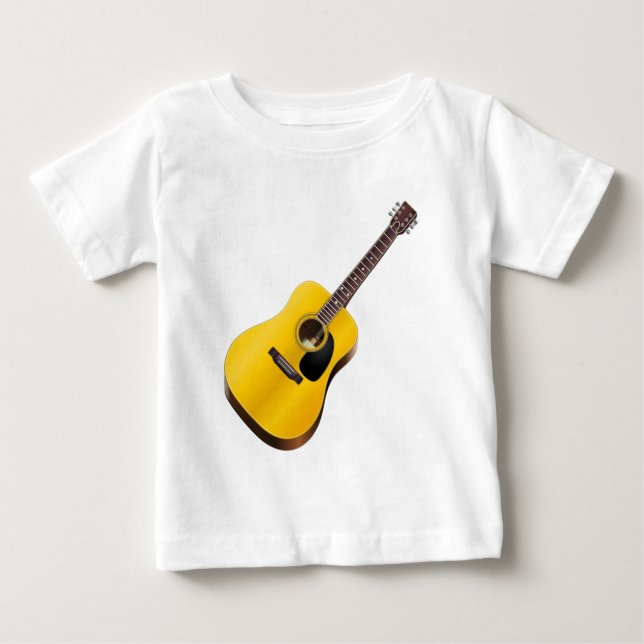 Acoustic Guitar, Musical Instrument, Music Baby T-Shirt (Front)