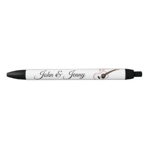 Acoustic Guitar Musician Custom Wedding Favor Gift Pen