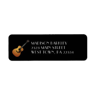 Acoustic Guitar Musician Music Teacher Label