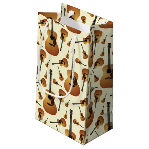 Acoustic Guitar Musician Music Teacher Small Gift Bag