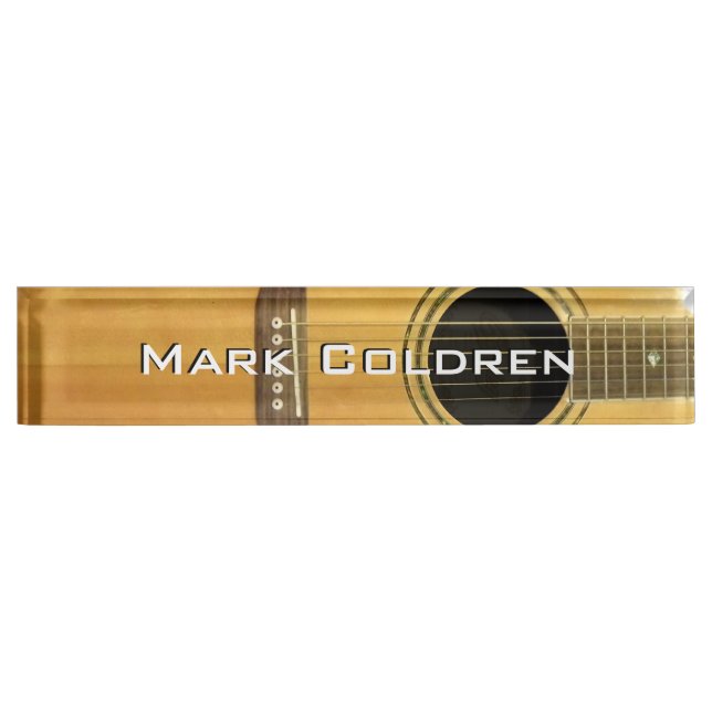 Acoustic Guitar Name Plate (Front)