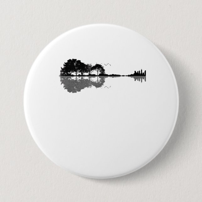 Acoustic Guitar Nature Est Music Bass Guitarist Button (Front)