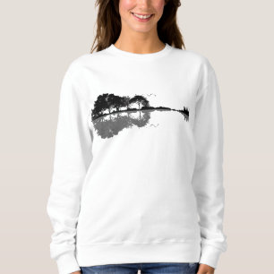 Acoustic Guitar Nature Est Music Bass Guitarist Sweatshirt