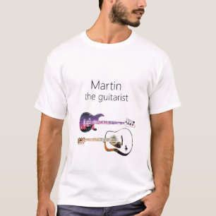 Acoustic Guitar Nature Forest Music Bass Guitarist T-Shirt