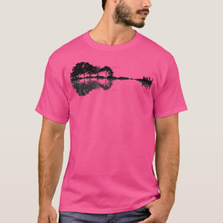 Acoustic Guitar Nature Forest Music Bass Guitarist T-Shirt