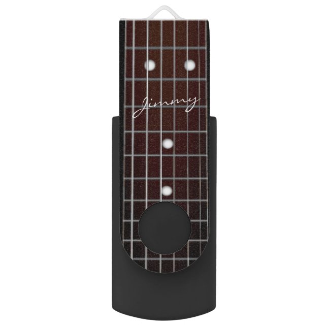 Acoustic Guitar Neck Music USB Flash Drive (Front Vertical)