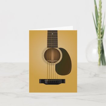 Acoustic Guitar Note Card Design by JeffTaylorDesign at Zazzle