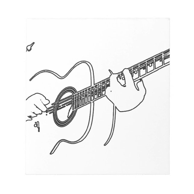acoustic guitar notepad (Front)
