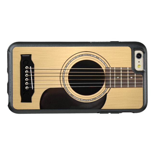 Acoustic Guitar Otterbox iPhone Case (Back Horizontal)
