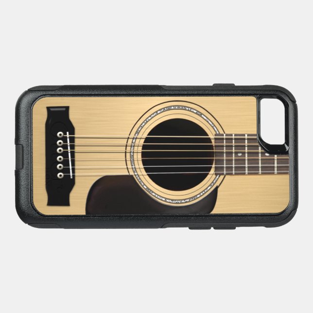 Acoustic Guitar Otterbox iPhone Case (Back Horizontal)