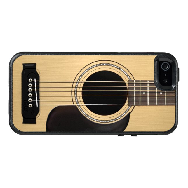 Acoustic Guitar Otterbox iPhone Case (Back Horizontal)