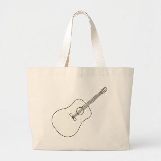 Acoustic Guitar, outline drawing bags