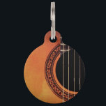 Acoustic Guitar Pet ID Tag<br><div class="desc">Beautiful photo of the acoustic guitar on many cool products and gifts ideas from our store. This great acoustic guitar closeup is a high quality photo that you can magnify and edit until the product is really unique and suits your needs. You can add custom text and make it personal!...</div>