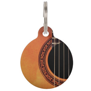 Acoustic Guitar Pet ID Tag