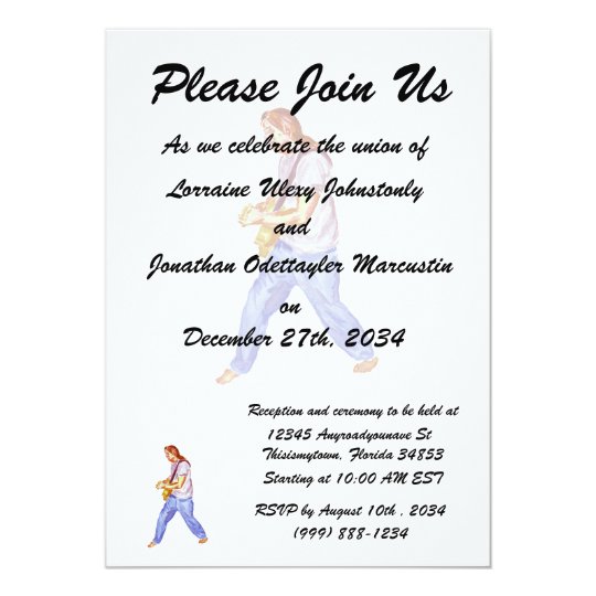 acoustic guitar player jeans feet apart card