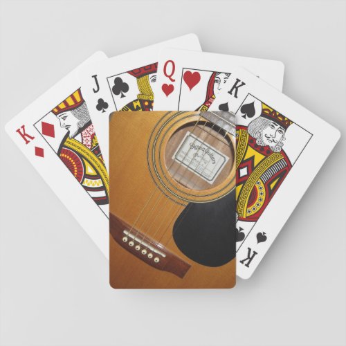 Acoustic Guitar Playing Cards