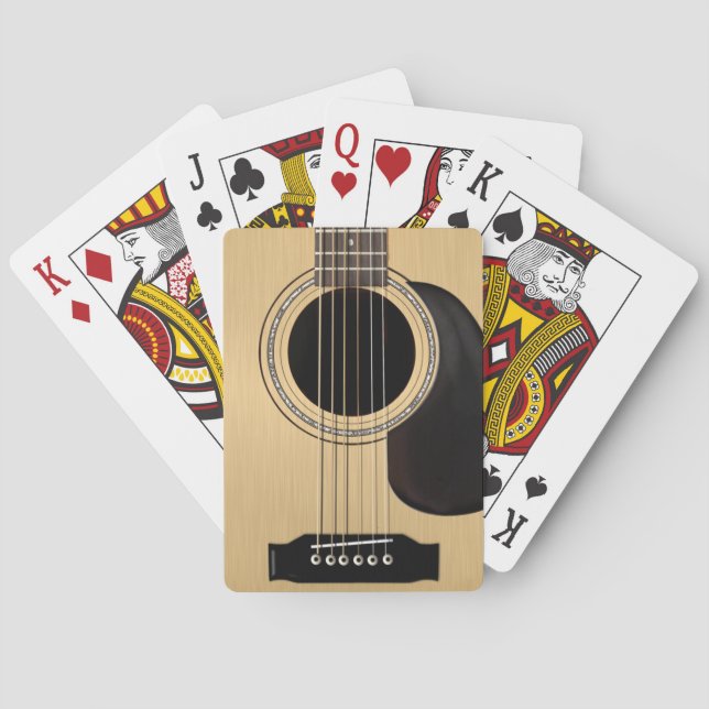Acoustic Guitar Poker Cards (Back)