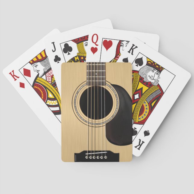 Acoustic Guitar Poker Cards (Back)