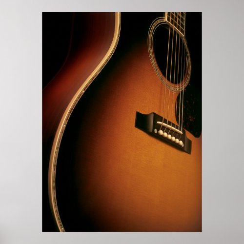 acoustic guitar poster