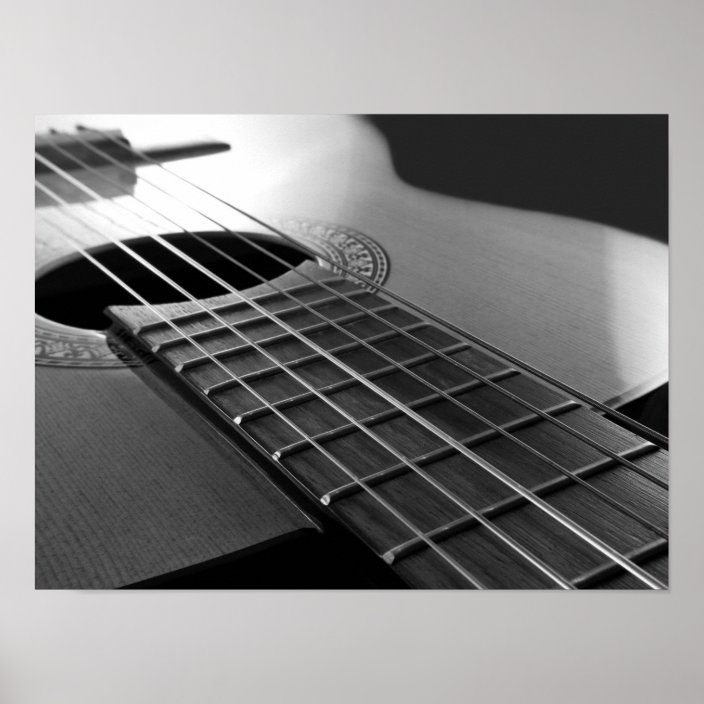 Acoustic guitar. poster | Zazzle