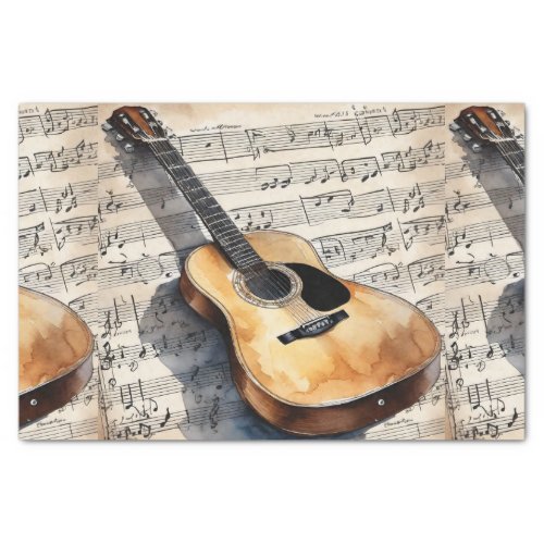 Acoustic Guitar Sheet Music Rustic