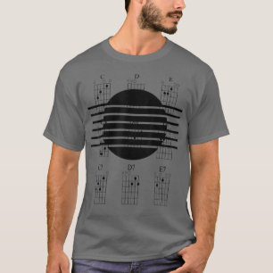 Acoustic Guitar Sound Hole Strings Cords T-Shirt