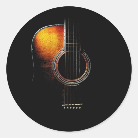 Acoustic Guitar Sticker