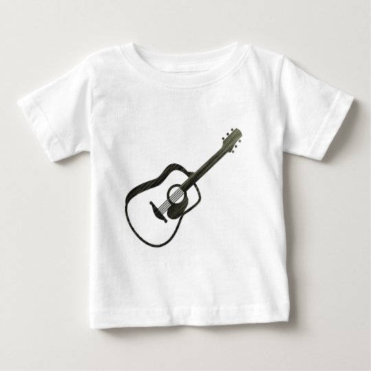 Acoustic Guitar - streaked Baby T-Shirt