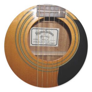 Acoustic Guitar Strings Sound Hole Classic Round Sticker