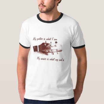 Acoustic Guitar T-shirt by hutsul at Zazzle
