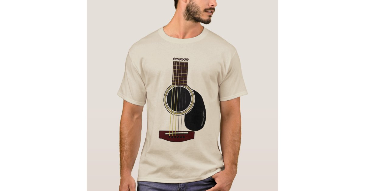 acoustic guitar T T-Shirt | Zazzle