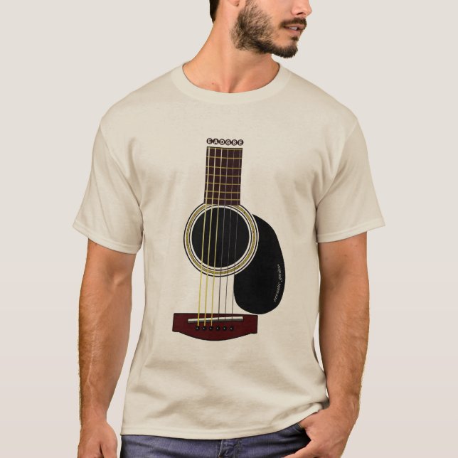 acoustic guitar T T-Shirt (Front)