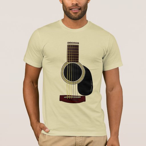 acoustic guitar T T-Shirt | Zazzle